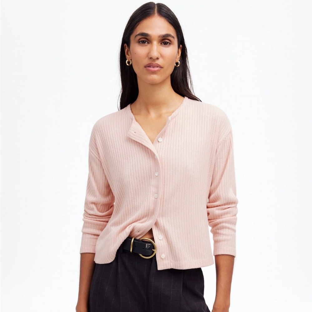 Madewell Relaxed Button-Front Cardigan